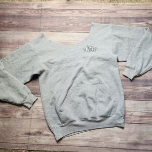 5/$15 Disney World 2016 Gray Off-Shoulder Sweatshirt